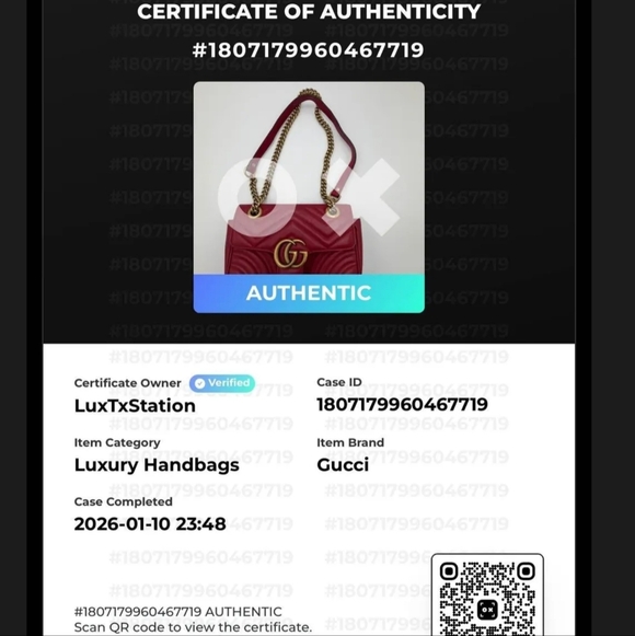 Gucci GG Marmont Mini Flap Bag Matelasse Chevron Leather.. Authentic.. w/COA.. - Picture 15 of 16